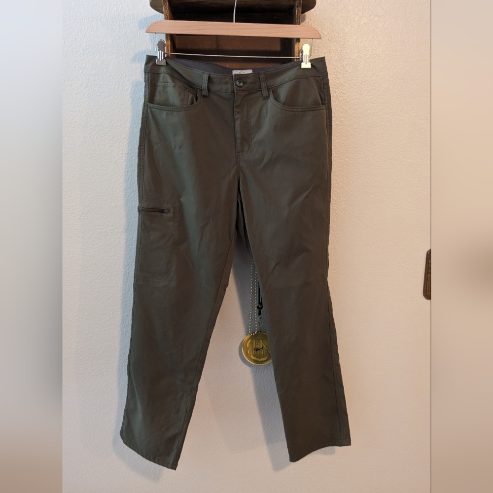 Green hiking pants
